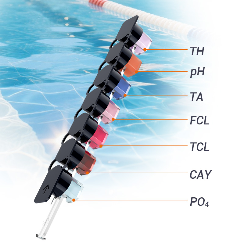 AquaCell701 seven-parameter pool water test cells