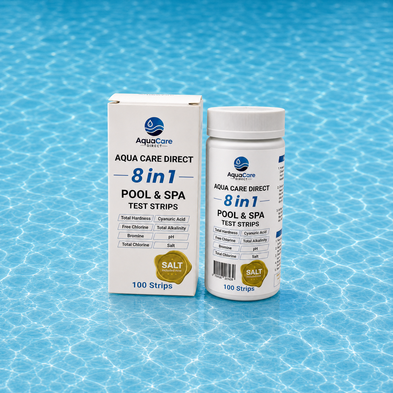 AquaStrip 8 in 1 pool water test strips